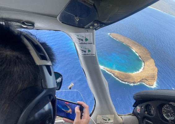 Mauiplanerides Maui Sunset Romance And Champagne Air Tour Slider Molokini Crater