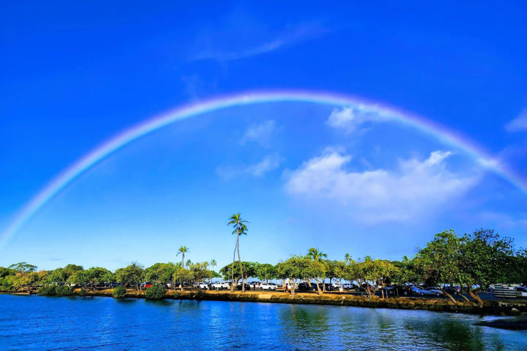 Theadventureboat Private Sunrise Small Boat Tour Peaceful Time Rainbow