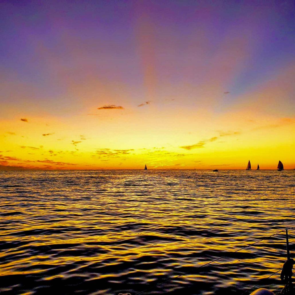 Theadventureboat Tiki Escape Sunset Cruise Majestic Sunset