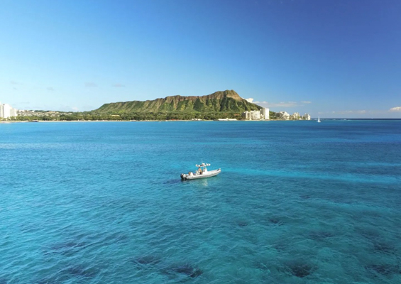 Theadventureboat Private Waikiki Small Boat Whale Watch Slide Middle Ocean