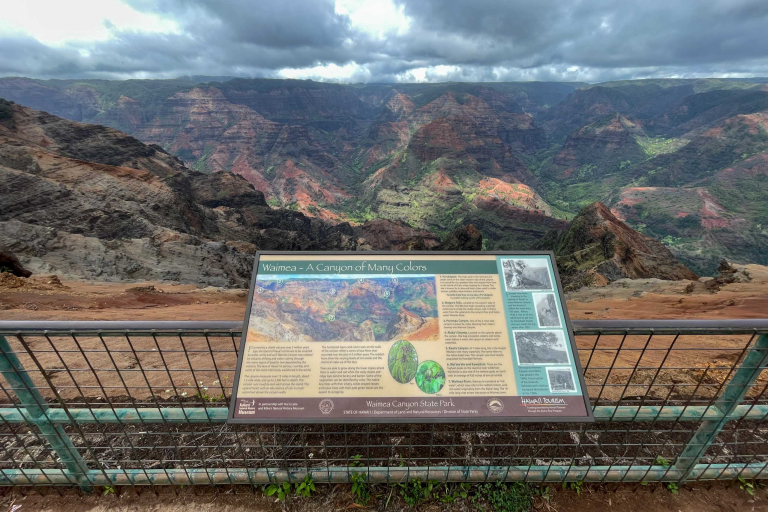 Waimea Canyon Kokee Sightseeing Map
