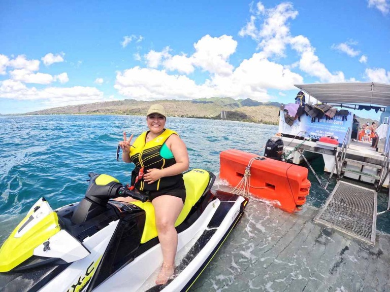 jet ski adventure honolulu girl