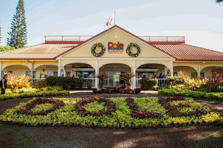 north shore dole pineapple farm tour front view