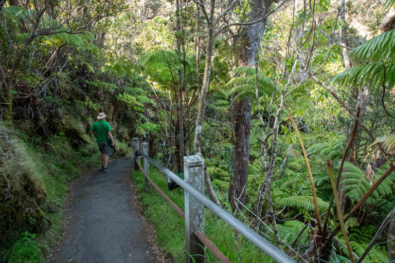 volcanoes national park safari tourists and guide tour