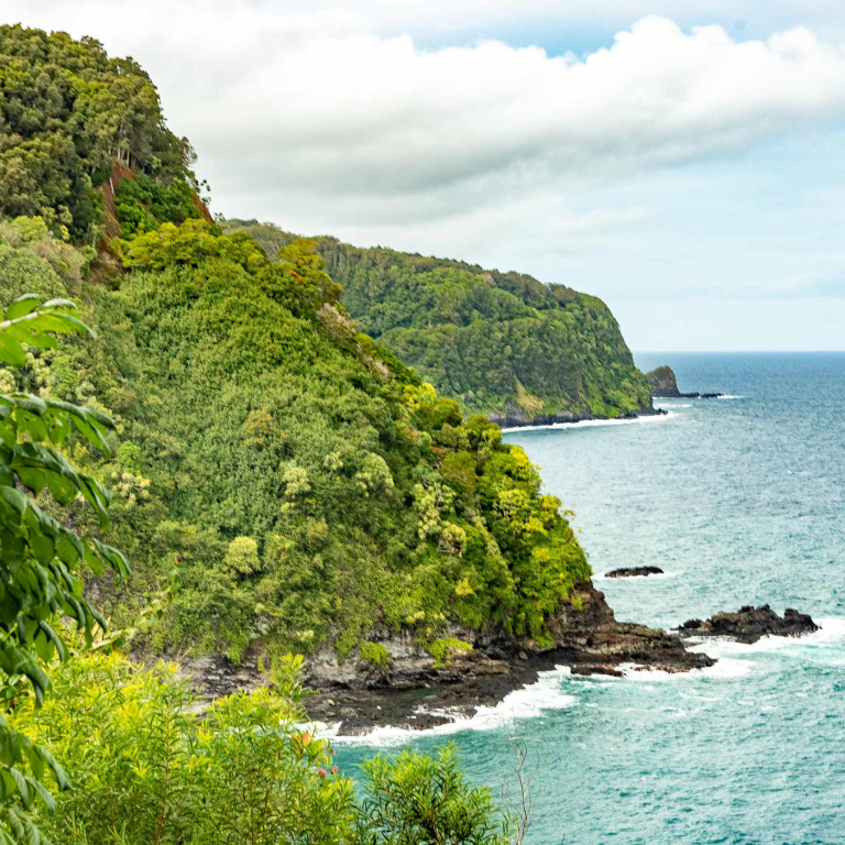 Road To Hana Coastline View From Road Maui