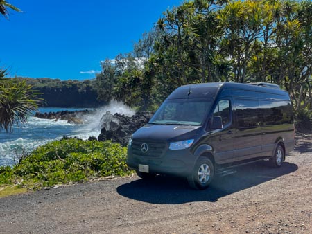 Maui Charter Services Black Mecedes