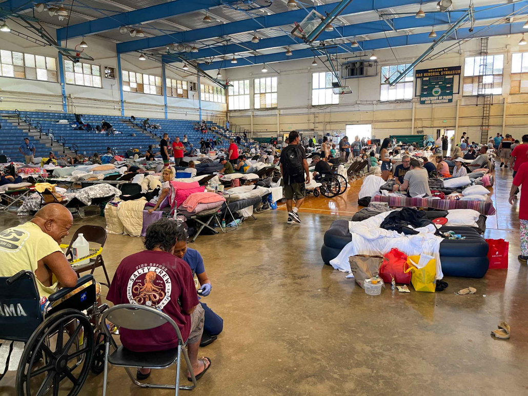 Maui Cityzen Emergency Relief Kahului Shelters People Stay 