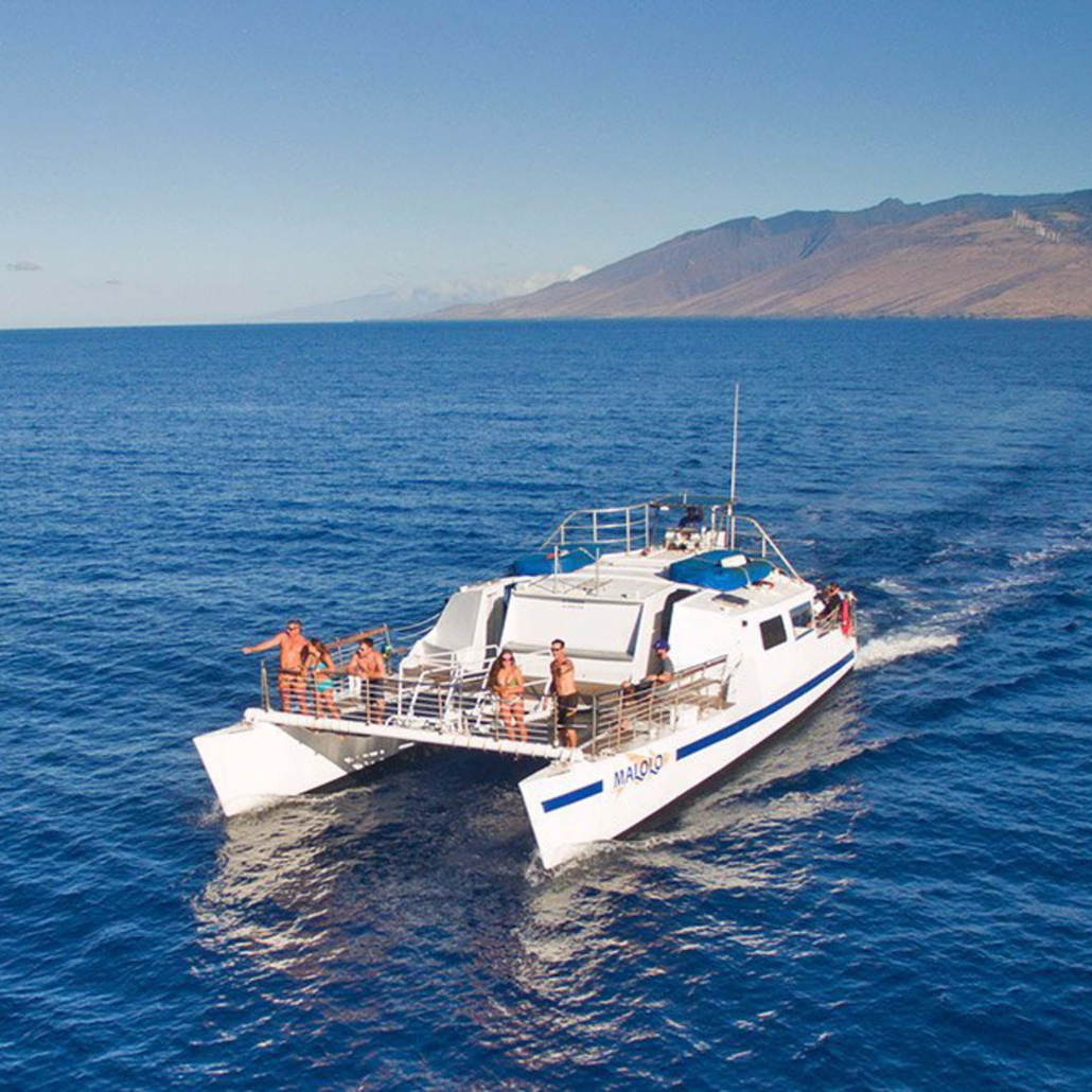 Molokinimaui Sunset Cocktail Cruise On Malolo Whale Watch Aboard Boat