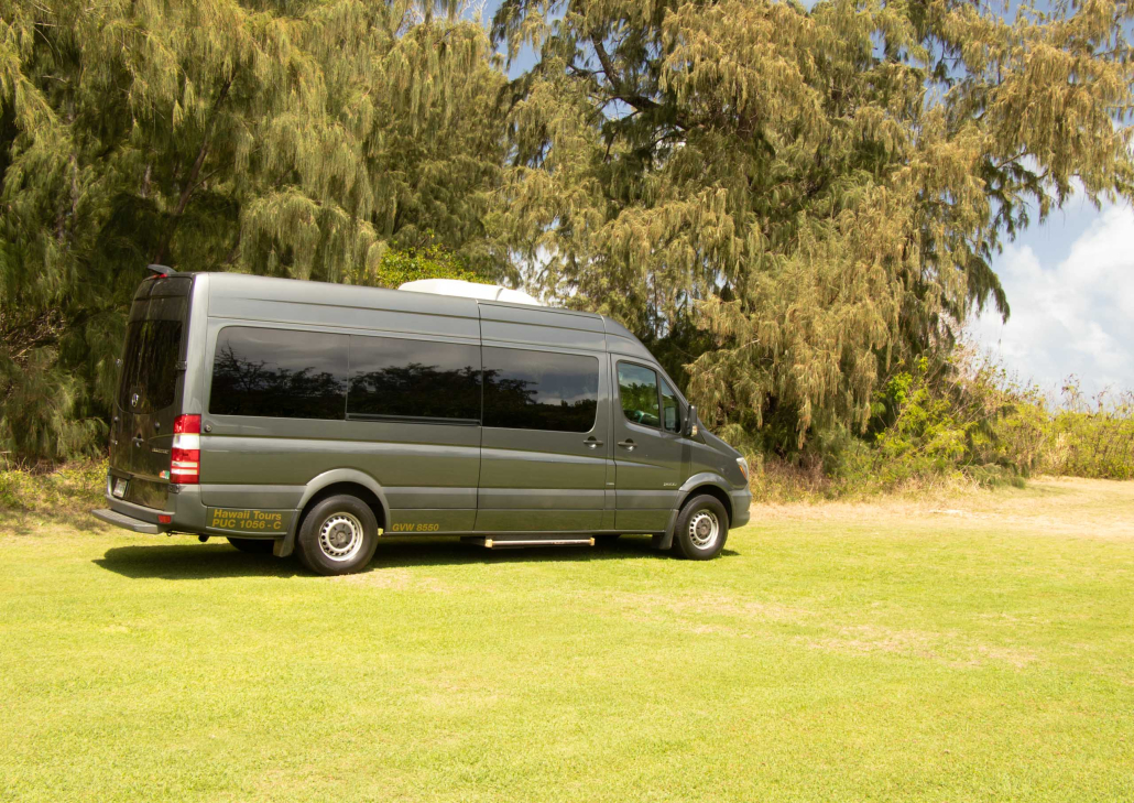 Hawaiitours Oahu Tour Activity Transfers Gray Mercedes Vans
