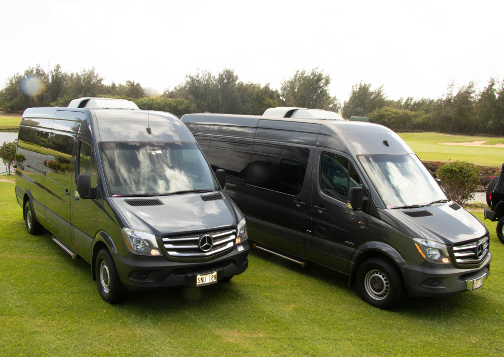 Hawaiitours Oahu Tour Activity Transfers Two Mercedes Vans