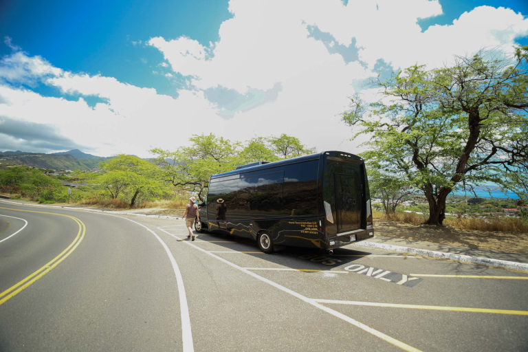 Hawaiitours Oahu Tour Activity Transfers Vehicle On The Road 