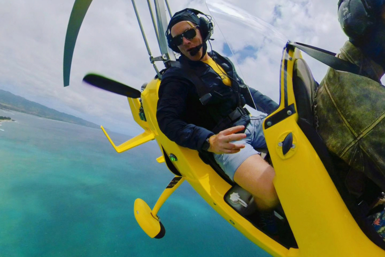 Flyskylandair Gyroplane Flight Lessons Guest Having Fun