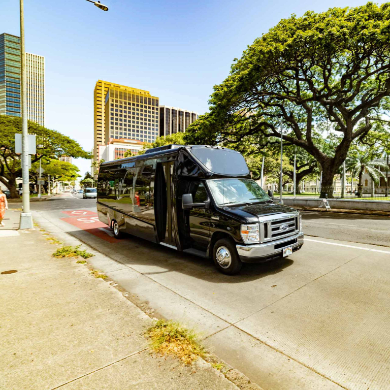 Oahu Airport Shuttle Services Car Wait Outside
