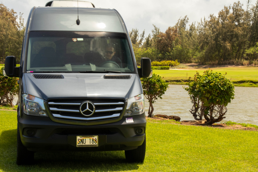 Maui Transpotation Mercedes Vans Front