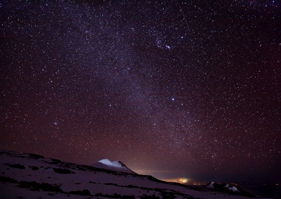 Slide  Milky Way Galaxy Near Mauna Kea Summit