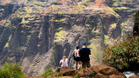 Kauai Waimea Hike Adventure Group Hike Mountain Views