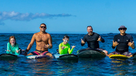 Kona Family Surf Group Lessons Kona Mike Big Island Surf