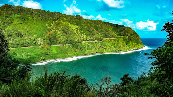 Maui Road To Hana Cliffs At Honomanu