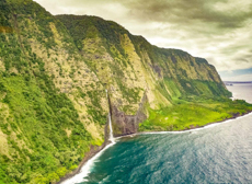 Mini Hamakua Coast Aerial Waterfall Big Island