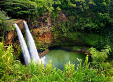 Mini Kauai Majestic Twin Wailua Waterfalls