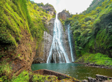 Mini Kauaijurassic Falls In Hanapepe Valley In The Center Of Kauai
