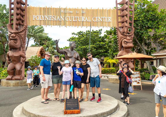 Polynesian Cultural Center Entrance Group Photo Oahu