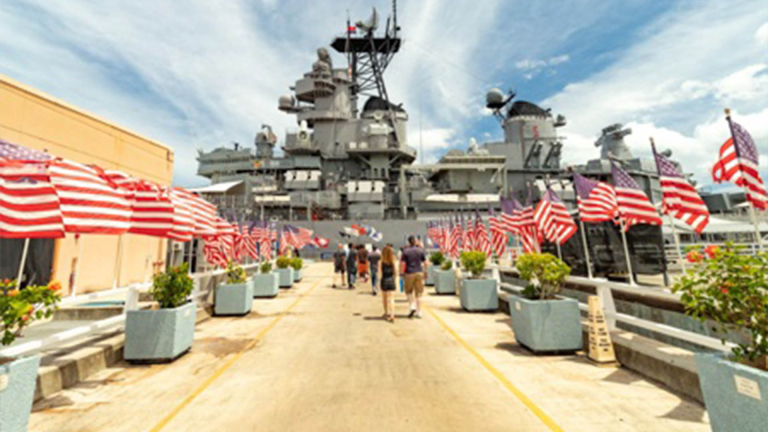 uss-missouri-flags-and-entrance-vsitors-pearl0-harbor-oahu-product-image Uss Missouri Flags And Entrance Vsitors Pearl Harbor Oahu Product