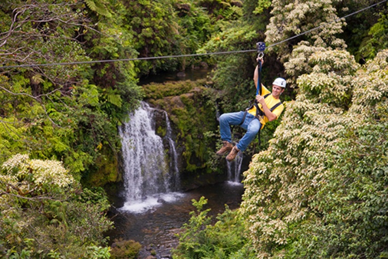 Ziplinetourshawaii Waterfall Zipline Adventure Ziplines Across Waterfalls Overview
