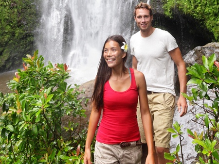 Ziplinetourshawaii Hike Private Waterfalls Feature