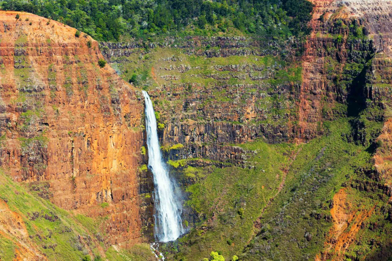 Bluehawaiian Fly Over Beautiful Kauai Tour Feature Jurassic Park Falls