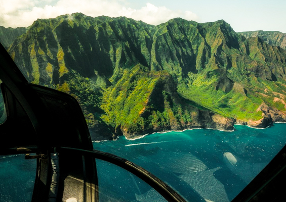Bluehawaiian Fly Over Beautiful Kauai Tour Slider Fly Kauai