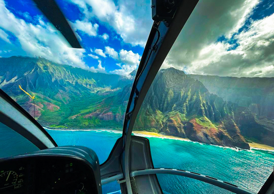 Bluehawaiian Fly Over Beautiful Kauai Tour Slider Kauai Helicopter