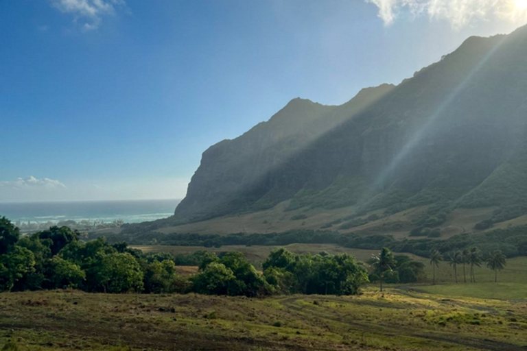 Kualoa Jurassic Valley Private Utv Ride Along Adventure Feature Mountain