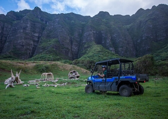 Kualoa Jurassic Valley Private Utv Ride Along Adventure Slide Driving Man