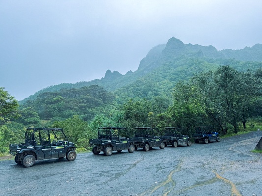 Kualoa Jurassic Valley Private Utv Ride Along Adventure Slide Forest Ride