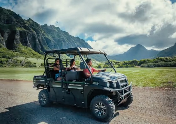 Kualoa Jurassic Valley Private Utv Ride Along Adventure Slide Scouting