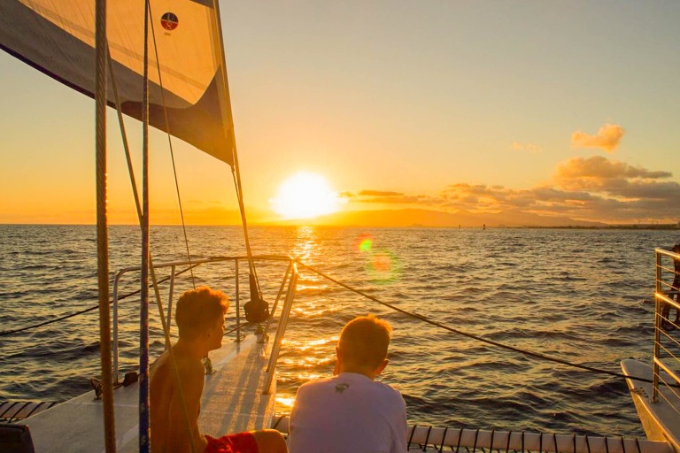 Threetikisailing Sunset Swim And Sail And Friday Firework Cruise Feature Cruise In Comfort Chill In Sunset