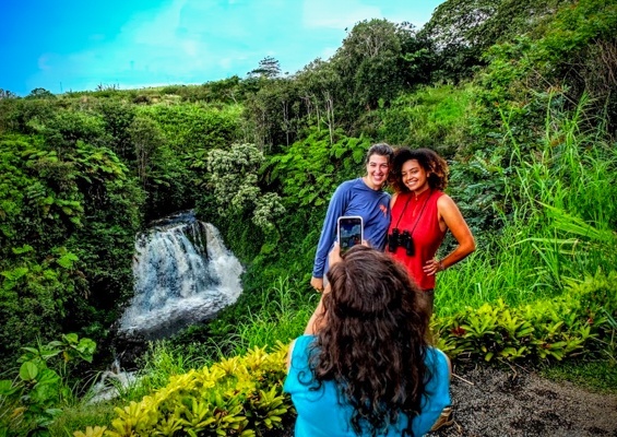 Ziplinetourshawaii Hike Private Waterfalls Tour Slide Waterfall Hiking Tour
