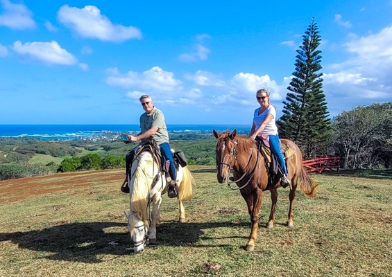 Gunstockranch Horseback Riding Tour Slide Oahu Trail