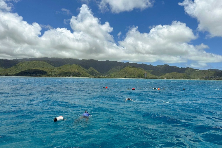 Islandwatersportshawaii Cataraman Cruise With Snorkeling Tour Feature Oahu Coastline