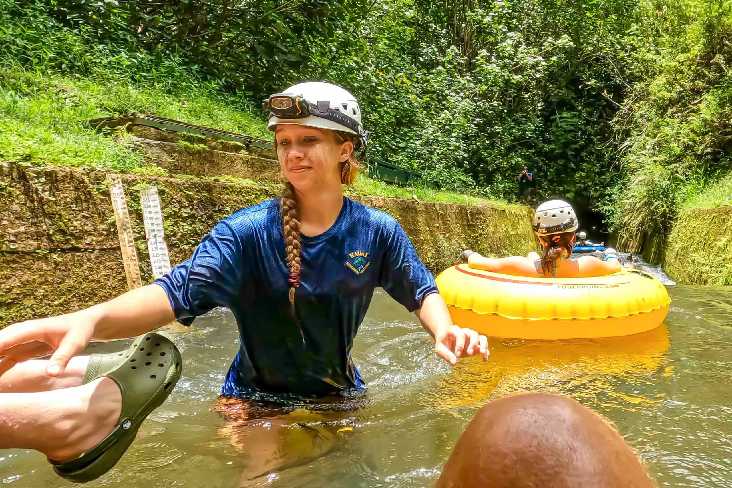 Kauai Story Kauai Tubing Adventure Floating Guide In Water