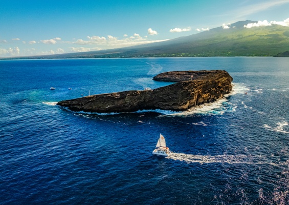 Molokini Crater Drone Four Winds Boat