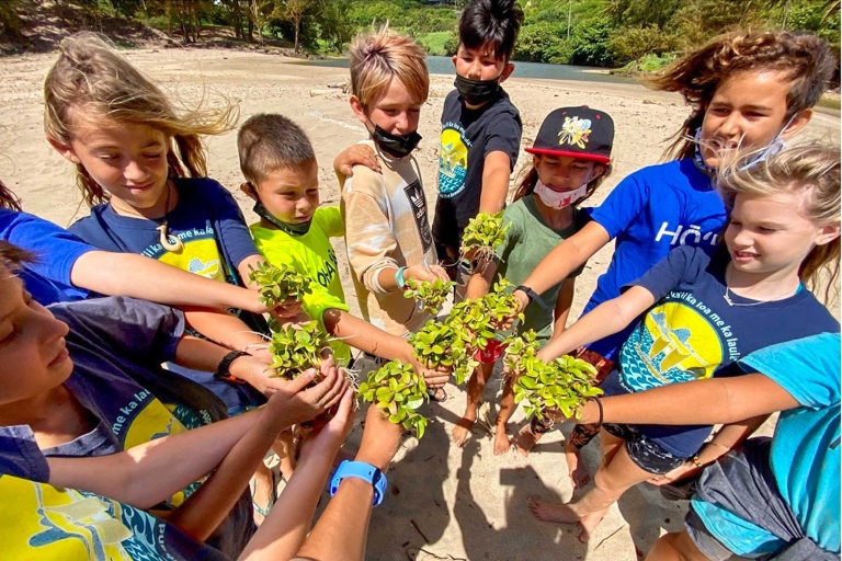 Hawaiilandtrust Volunteer At Kahili Beach Preserve Feature Scenic Outdoor
