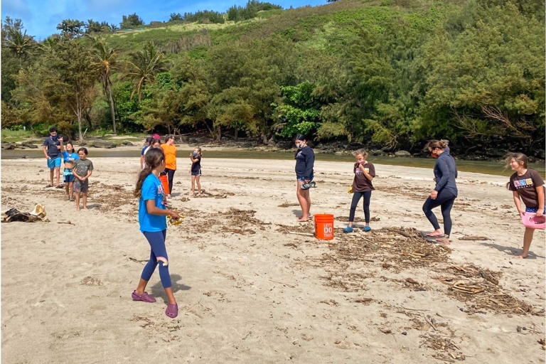 Hawaiilandtrust Volunteer At Kahili Beach Preserve Feature Scenic Outdoor Volunteering Kids