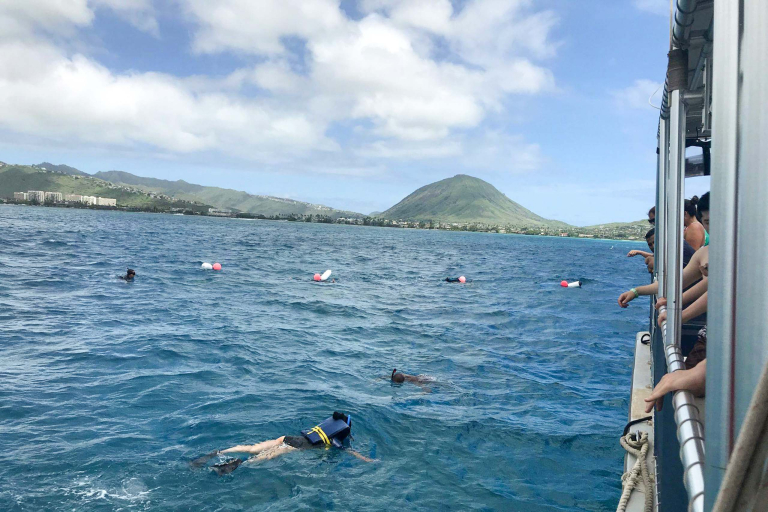Islandwatersportshawaii Cataraman Cruise With Snorkeling Feature Snorkel On Maunalua Bay