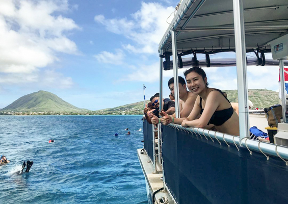 Islandwatersportshawaii Cataraman Cruise With Snorkeling Slide Discover The Bay