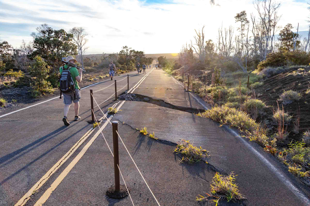 Crater Rim Road Hike Volcanoes National Park Kilauea Hawaii Island