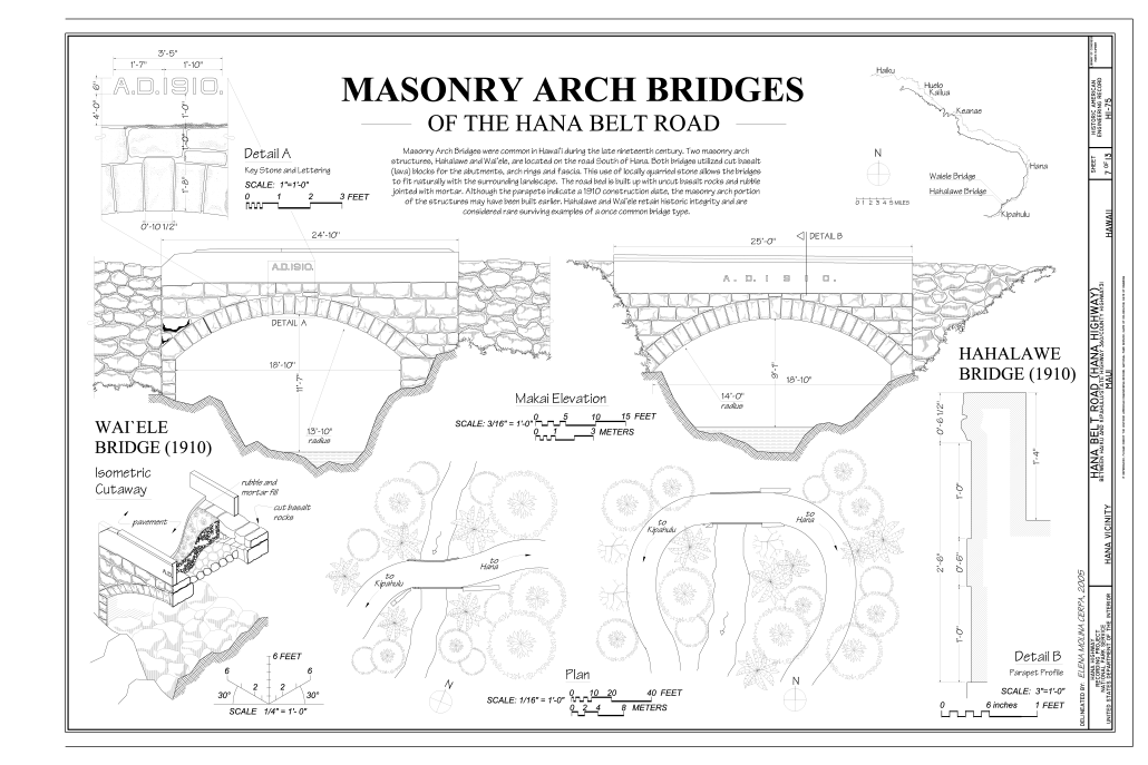 Masonry_Arch_Bridges_of_the_Hana_Belt_Road_-_Hana_Belt_Road,_Between_Haiku_and_Kaipahulu,_Hana,_Maui_County,_HI_HAER_HI-75_(sheet_7_of_13) Masonry Arch Bridges Of The Hana Belt Road Hana Belt Road Between Haiku And Kaipahulu Hana Maui County HI HAER HI Sheet Of