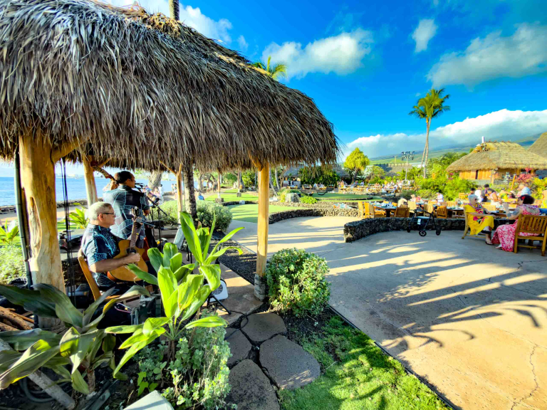 Old Lahaina Luau Maui Musicians and Grounds