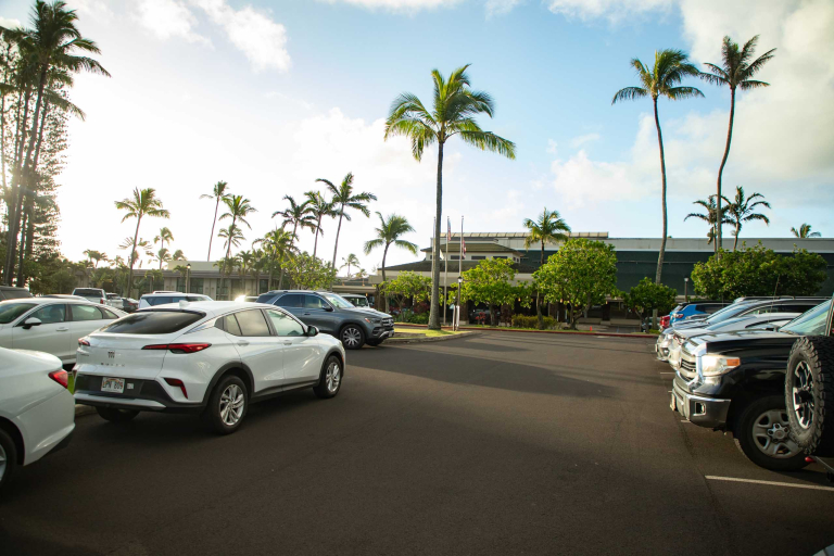 Kauai Hilton Garden Inn Parking Lot-hawaiitoursphoto